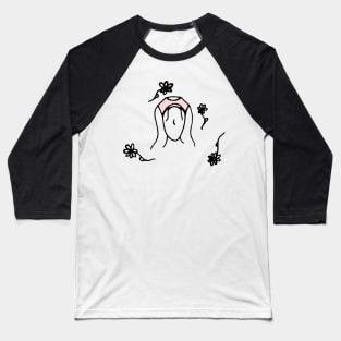 Flower Lady Baseball T-Shirt